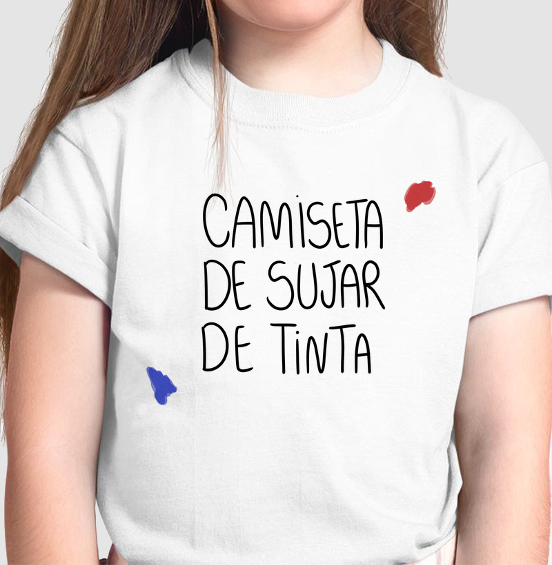 Camiseta de sujar de tinta