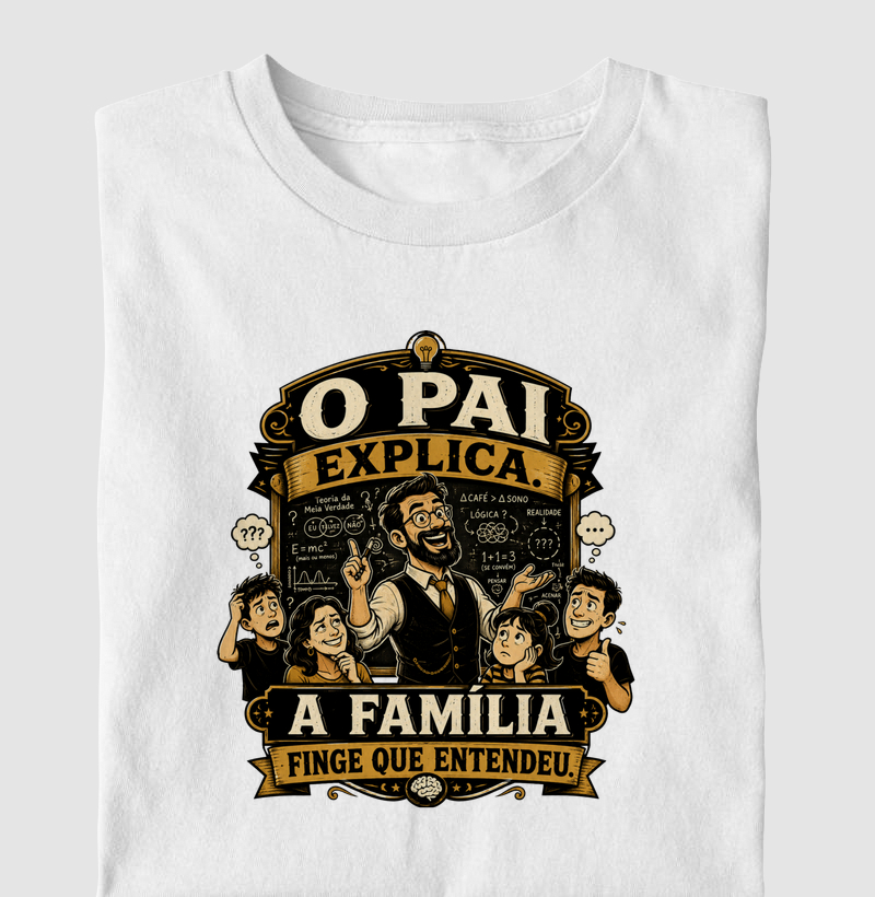 O Pai Explica. A Família Finge que Entendeu.