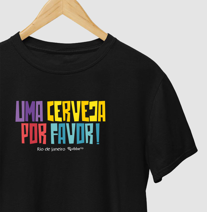 UMA CERVEJA POR FAVOR - Camiseta
