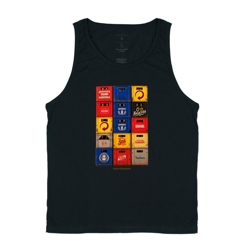 Camiseta Caixas de Cerveja ( O bagaceira )  OxenteWear