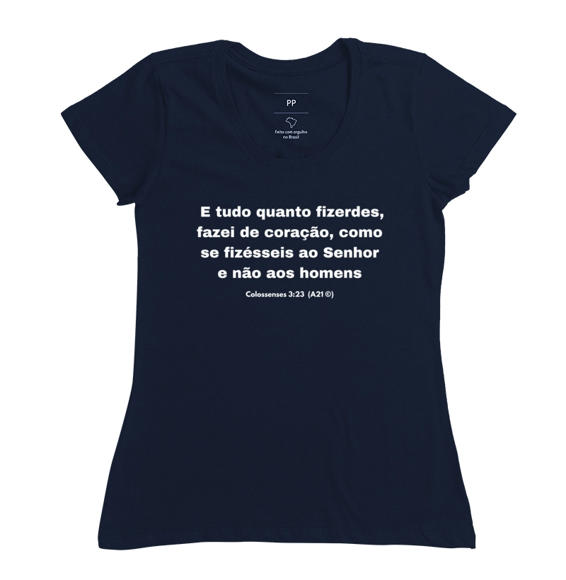 Feminina Novo Testamento Cl 3:23