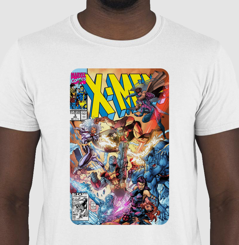 Camiseta X-MEN - Equipe Azul x Equipe Dourada