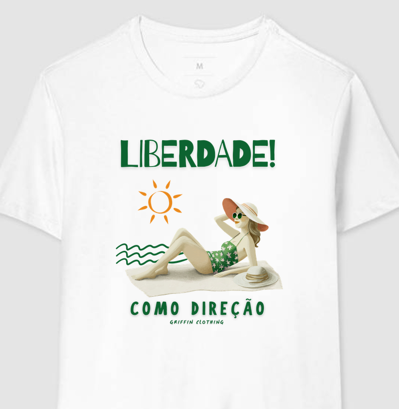 CAMISETA FEMININA LIBERDADE