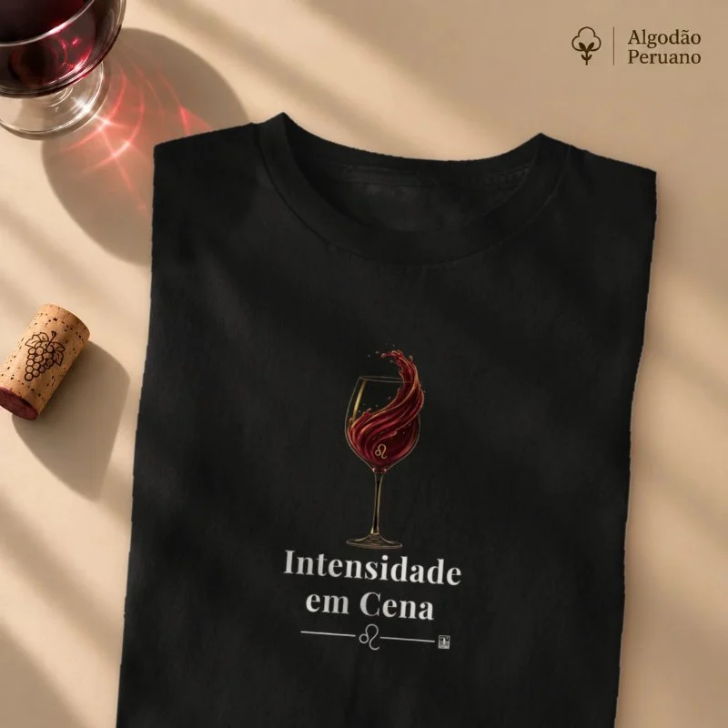 Camiseta Leão - Intensidade em Cena - Camiseta Algodão Peruano