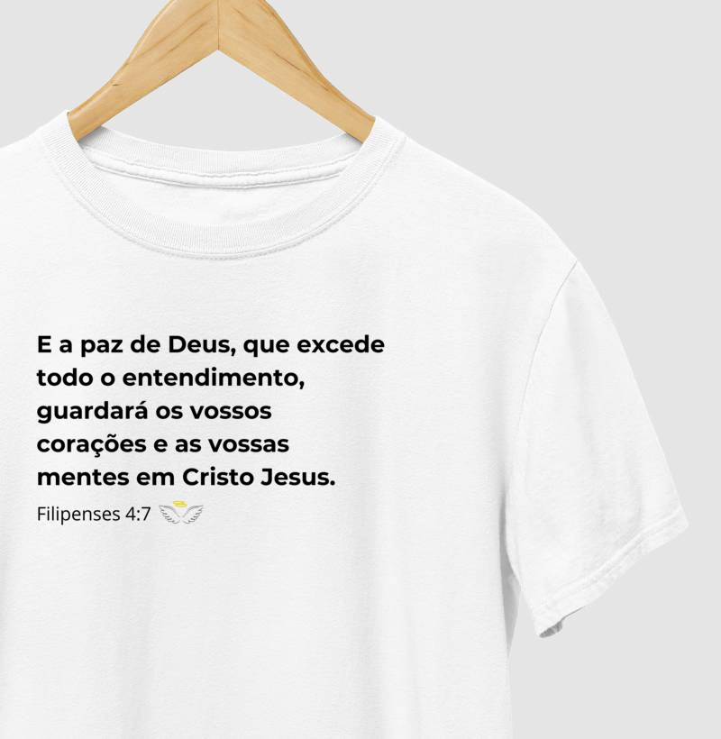 Camiseta Feminina e Masculina Filipenses 4:7