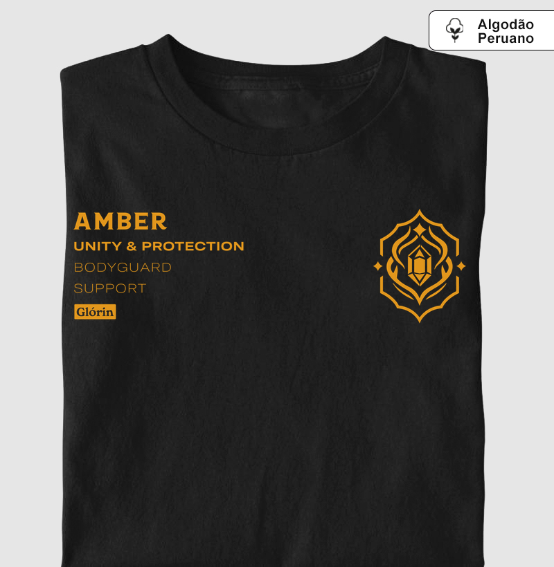 Amber Ink - Pocket - Camiseta Algodão Peruano
