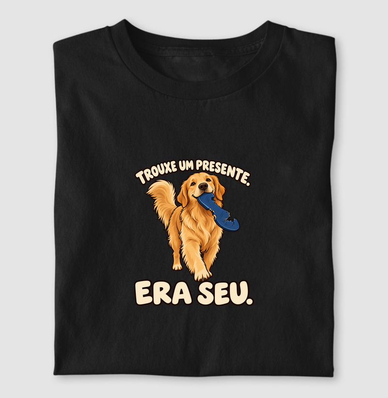 Trouxe um presente. Era seu.