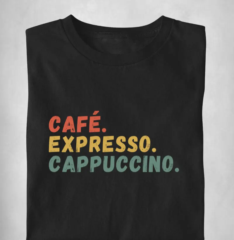 Café. Expresso. Cappuccino.