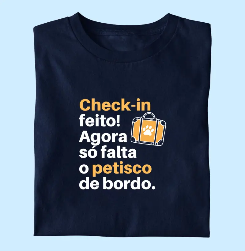 Só falta o petisco de bordo