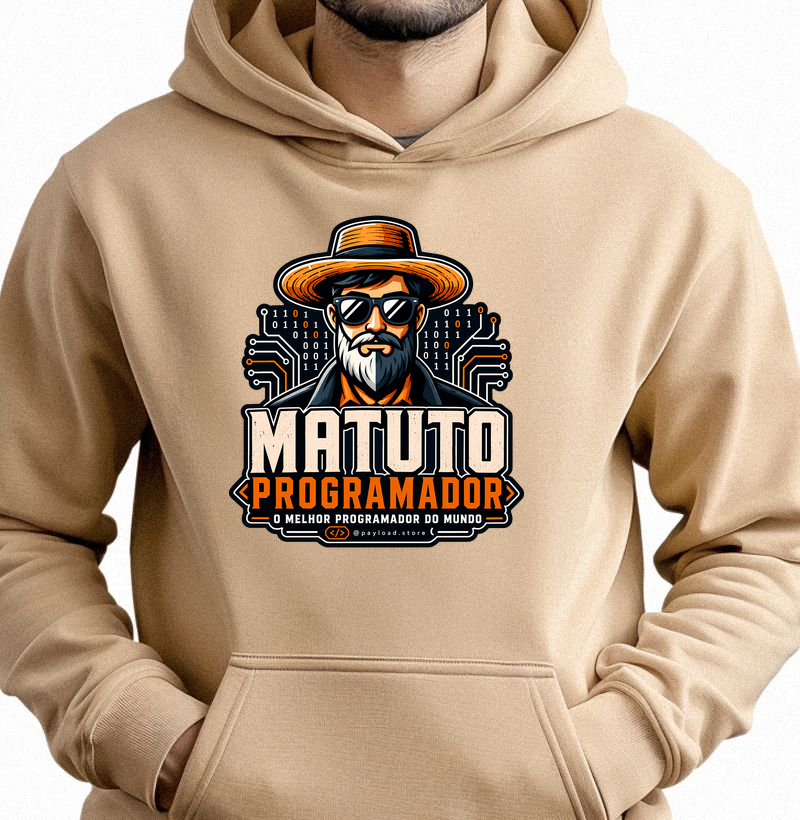 Hoodie Moletom Matuto Programador — O Melhor Programador do Mundo