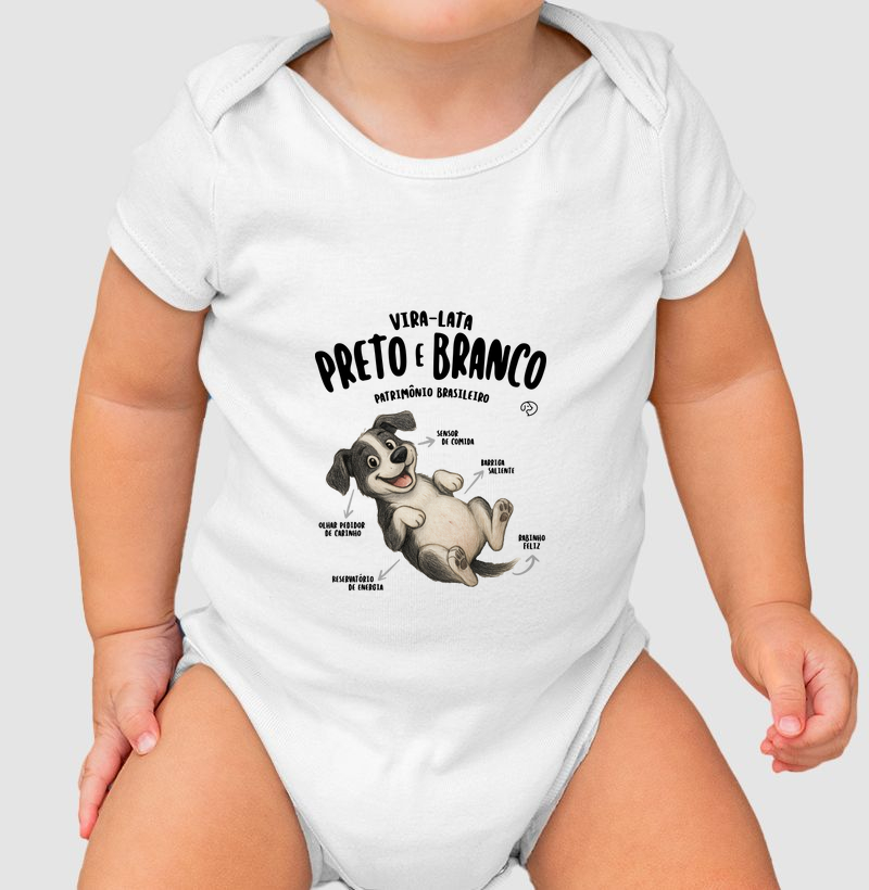 Vira-Lata Preto e Branco Características