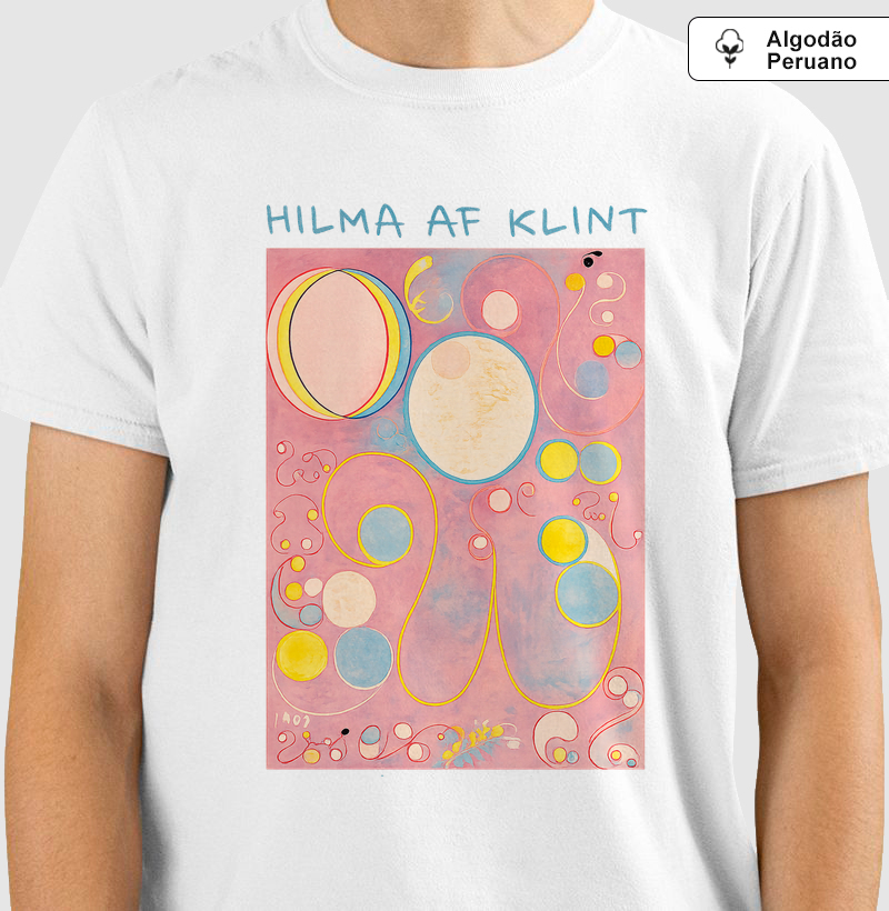 Camiseta Hilma af Klint The Ten Largest | Algodão Peruano Premium
