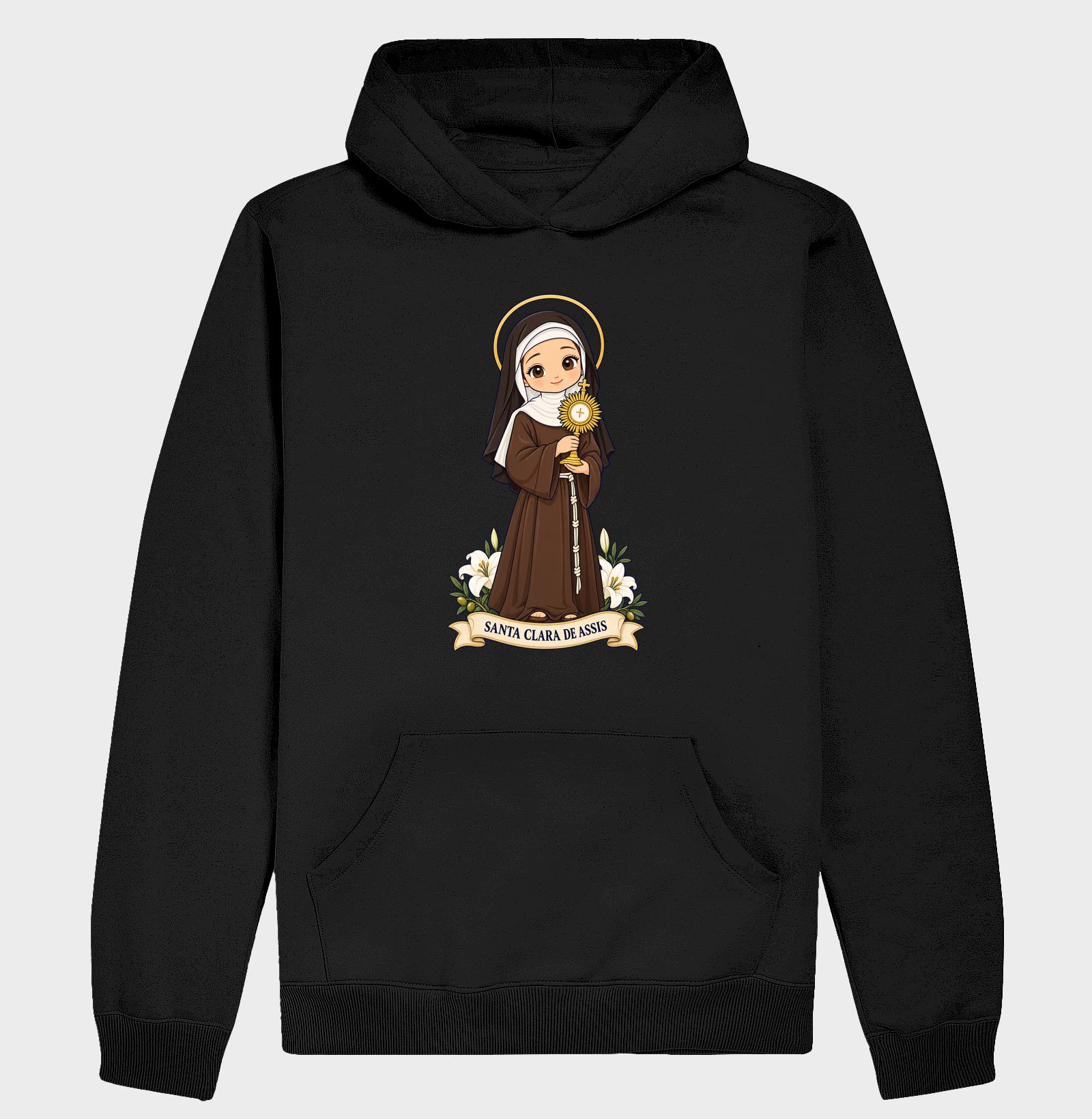 Santa Clara de Assis estilo chibi