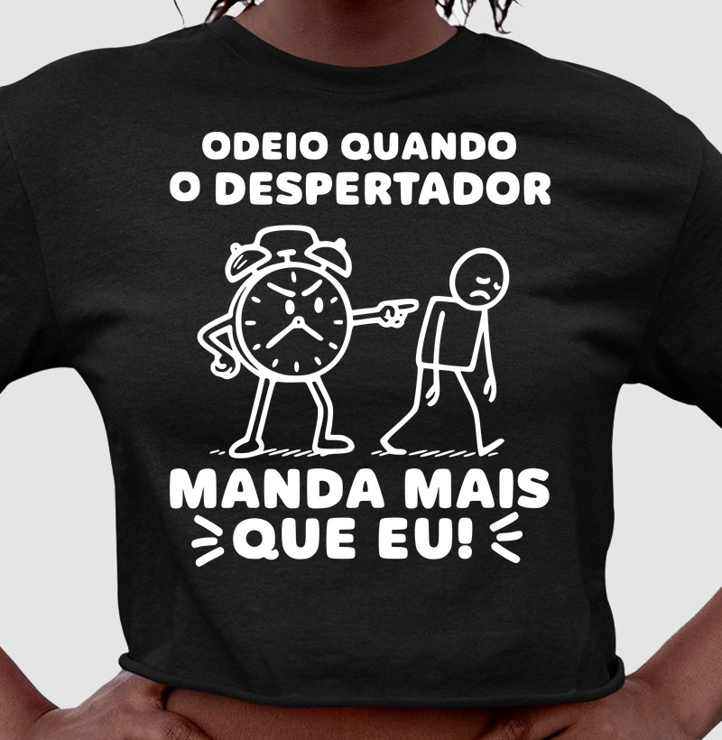 Odeio quando o despertador manda mais que eu!