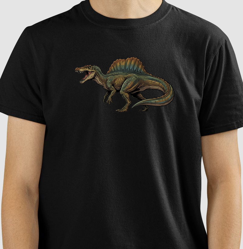 Camiseta Dinossauro Espinossauro Algodão Premium Dinoloco