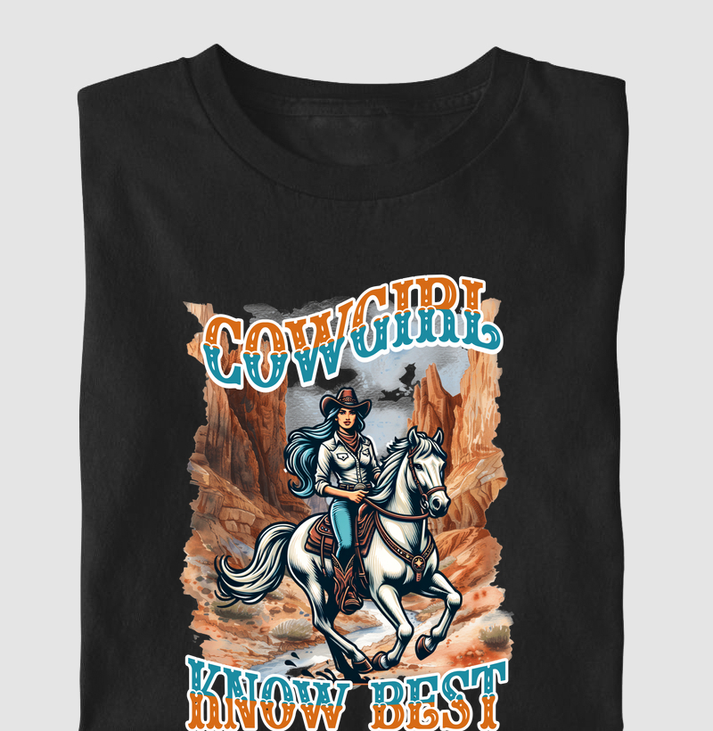 Camiseta Feminina Cowgirl Know Best - Estilo Country e Agro