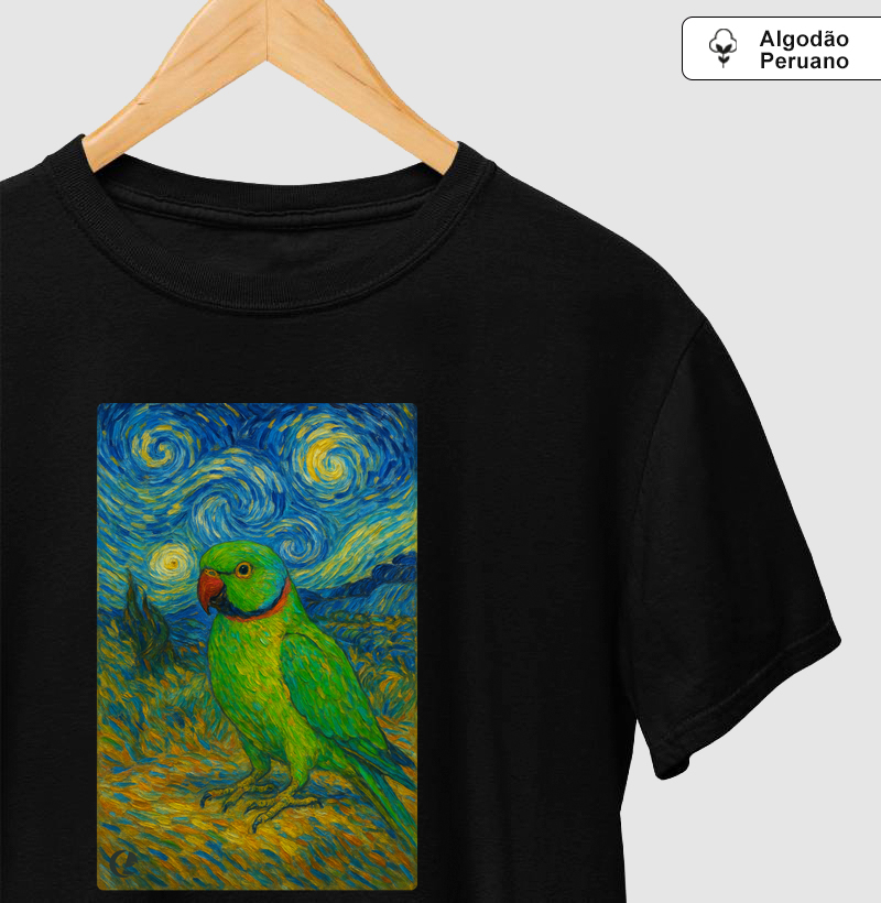 Camiseta Algodão Peruano Ringneck - Van Gogh