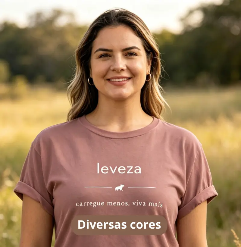 LEVEZA — Carregue menos, viva mais - Camiseta