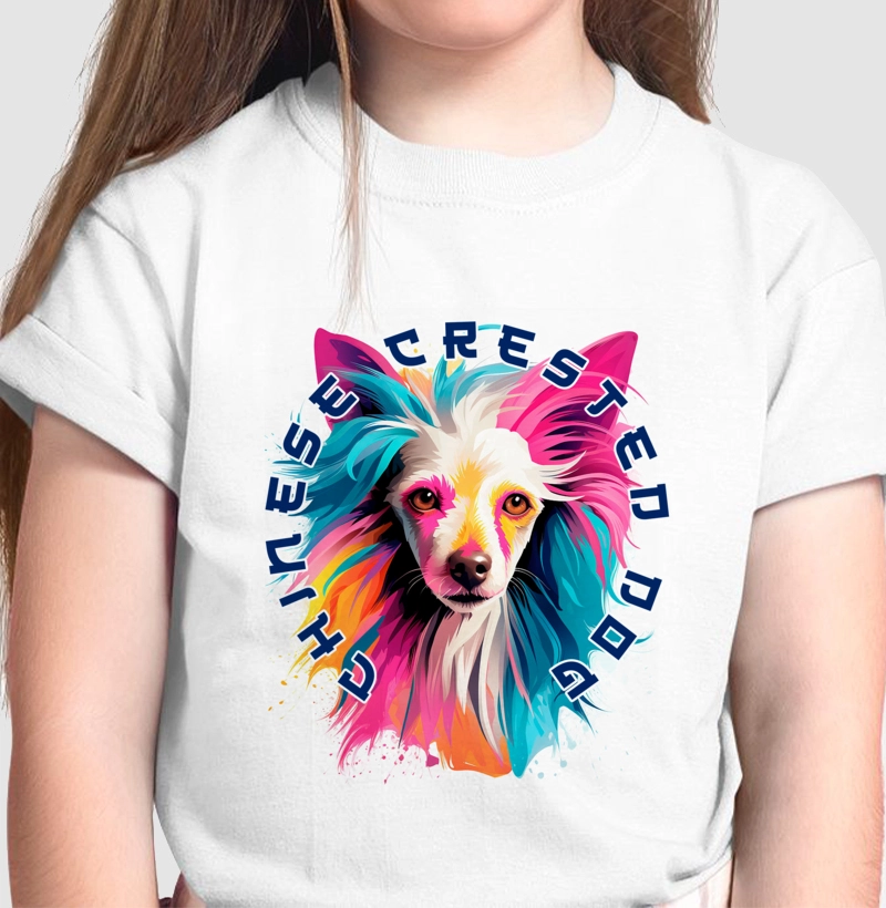 Cão de Crista Chinês Ai Colorida