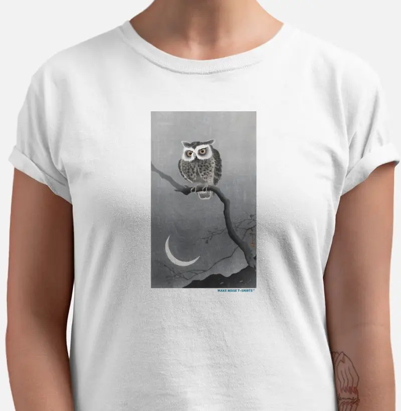 CORUJA DE ORELHAS LONGAS por Ohara Koson (1877-1945)