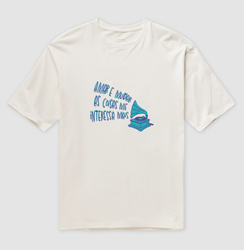 Camiseta Belchior Alucinação Oversized - Amar e Mudar as Coisas