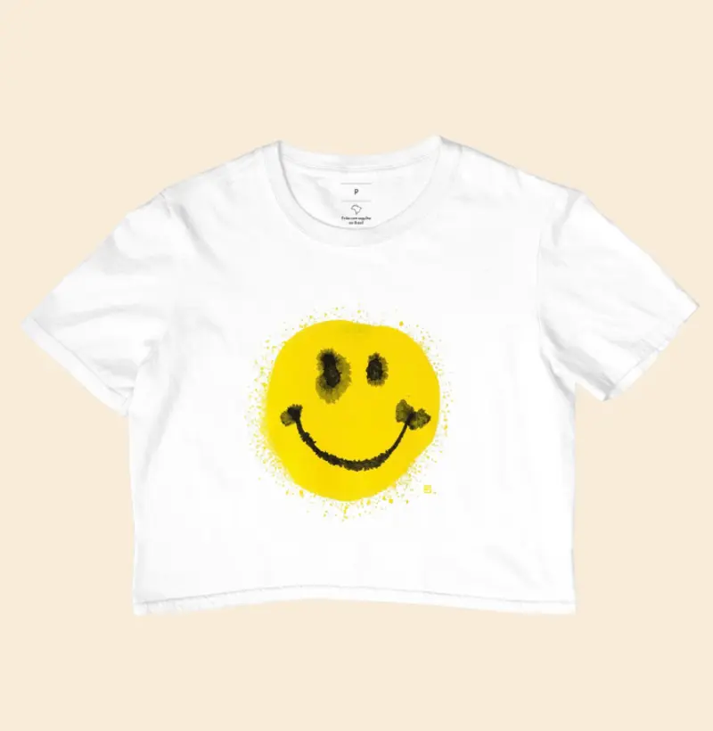 Cropped Sorrindo pra não surtar