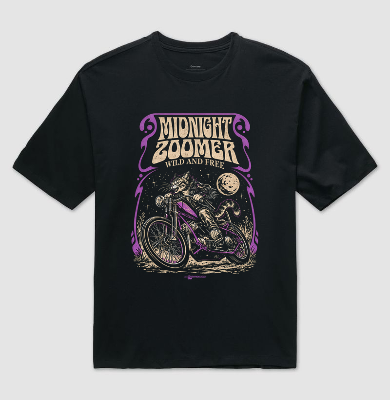 Midnight Zoomer - Camiseta Oversized