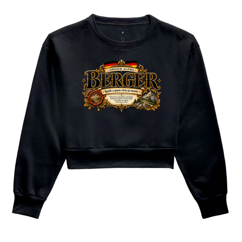 Berger  - Cropped Moletom