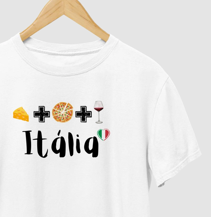 Queijo + Pizza + Vinho = Itália