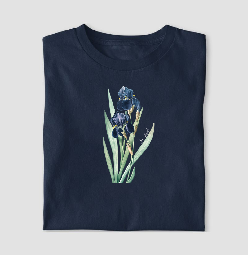 T-shirt Iris Azul (sem frase)