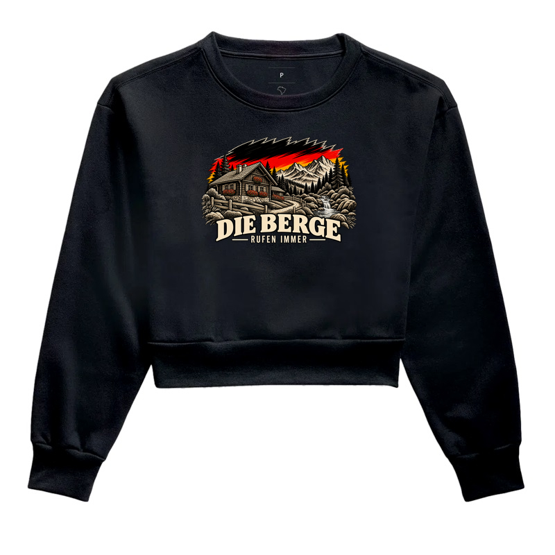 Die Berge rufen immer - Cropped Moletom