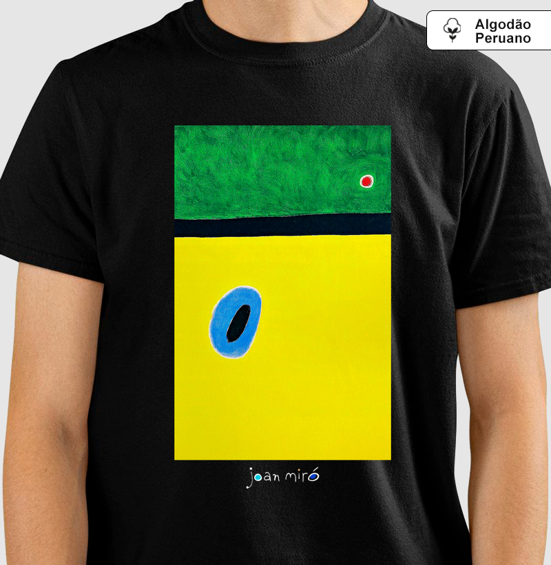 Camiseta Algodão Peruano Tanguis Joan Miró Le Gendarme