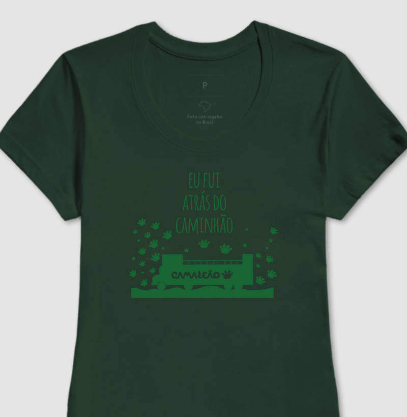 Camiseta Feminina Camaleão Atrás do Caminhão