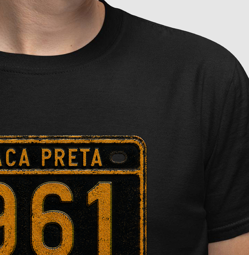 Camiseta Placa Preta 1961