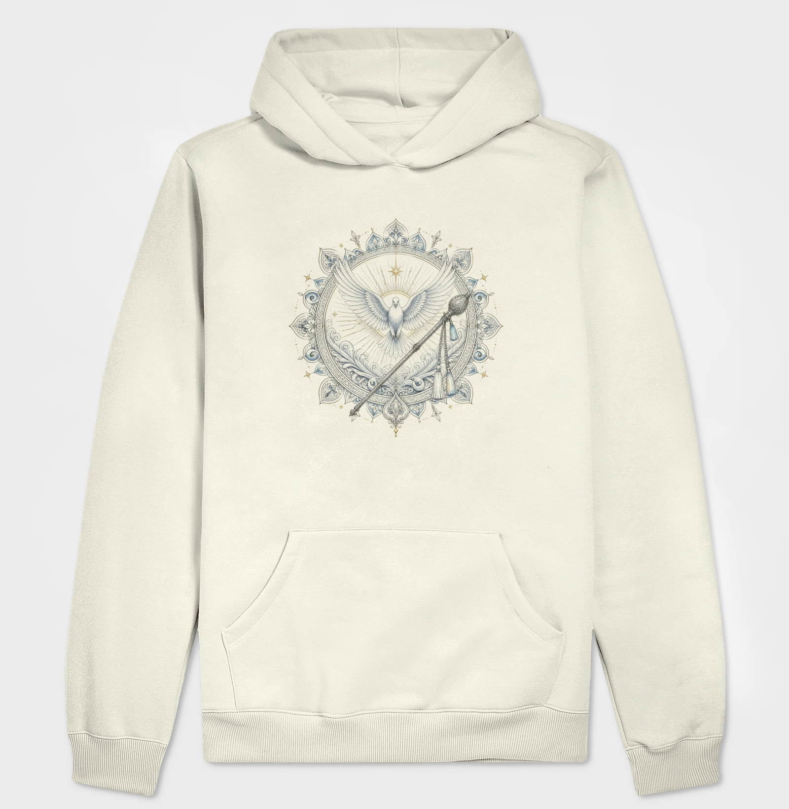 Oxalá · Pomba e Opaxorô - Hoodie Moletom