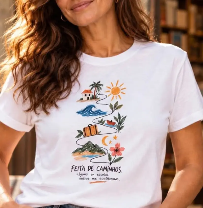 Feita de caminhos - Camiseta