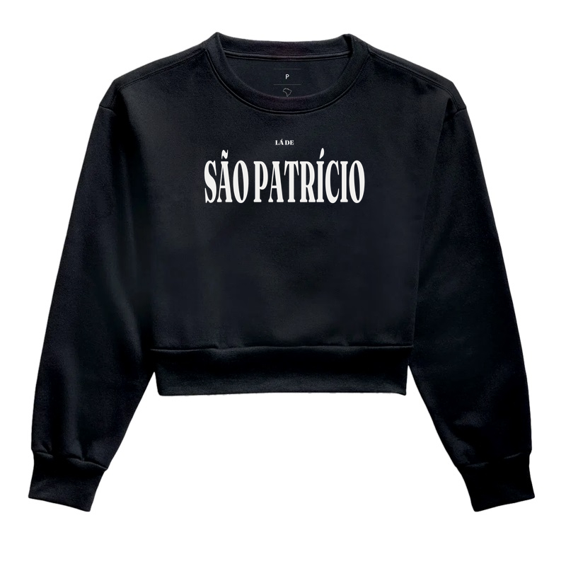 São Patrício | Tipografia GO - Cropped Moletom