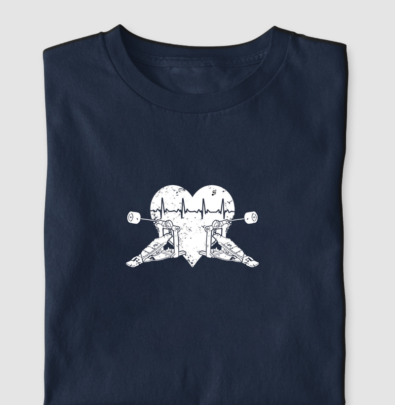 PEDAL E CORAÇÃO BATENDO BATERIA