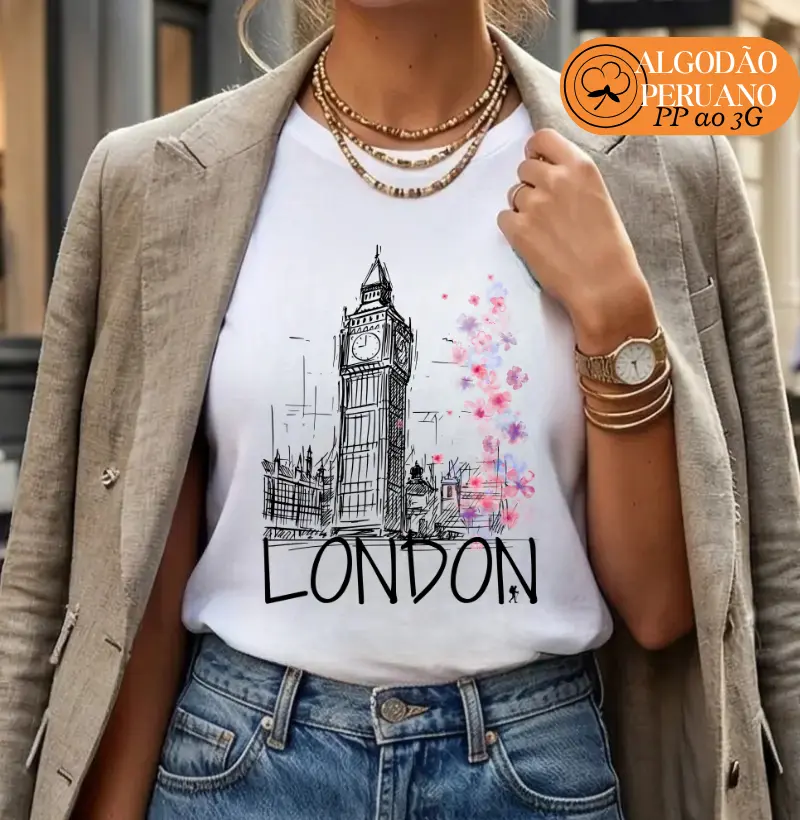 Camiseta London Floral | Excursionista