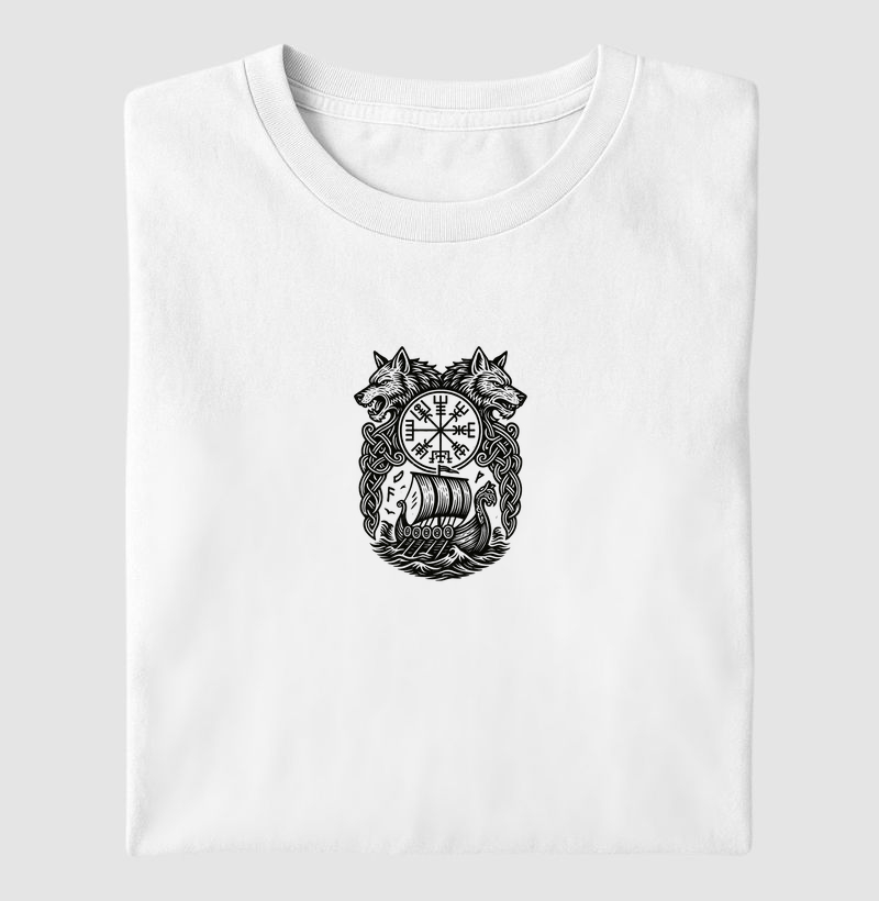 Vegvísir Guardião – Entre Lobos e Drakkars