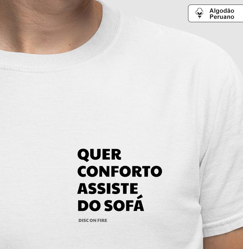 Quer conforto assiste do sofá  - Algodão Peruano