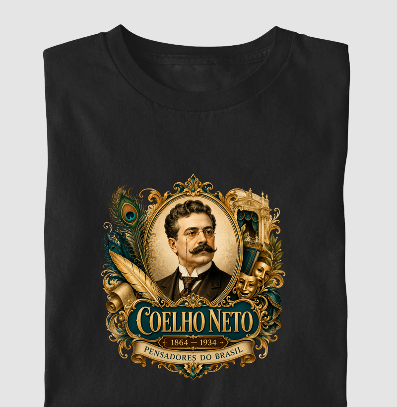Coelho Neto - Pensadores do Brasil - Camiseta