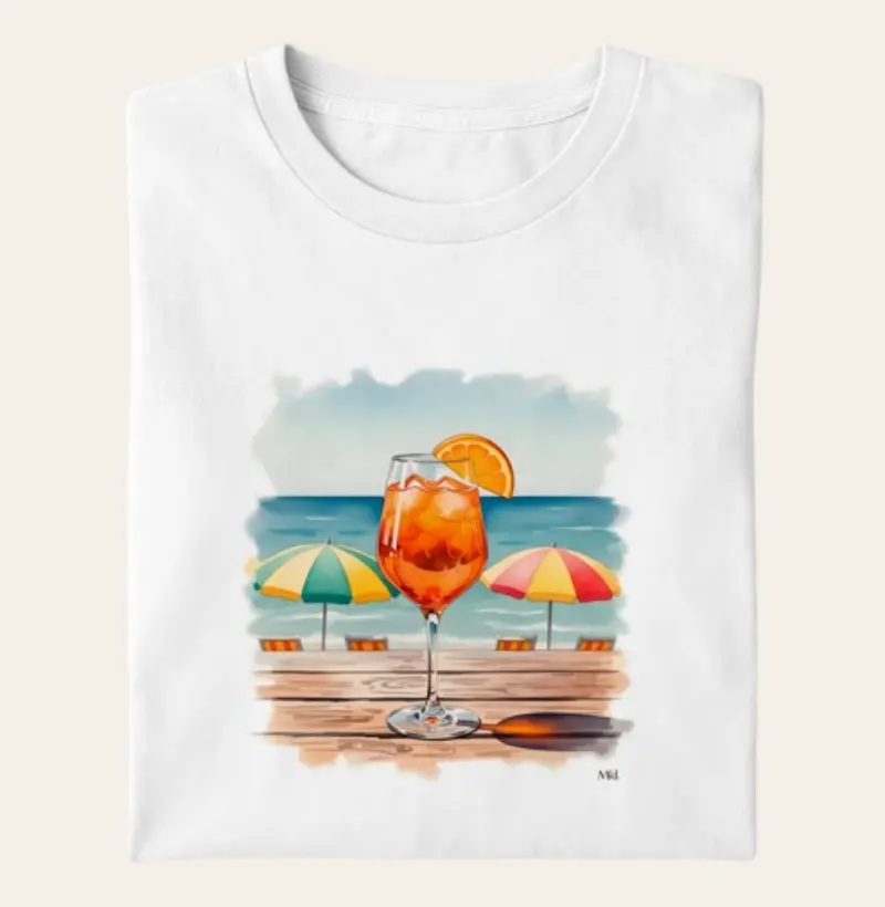 Camiseta Algodão Premium - Praia Europeia