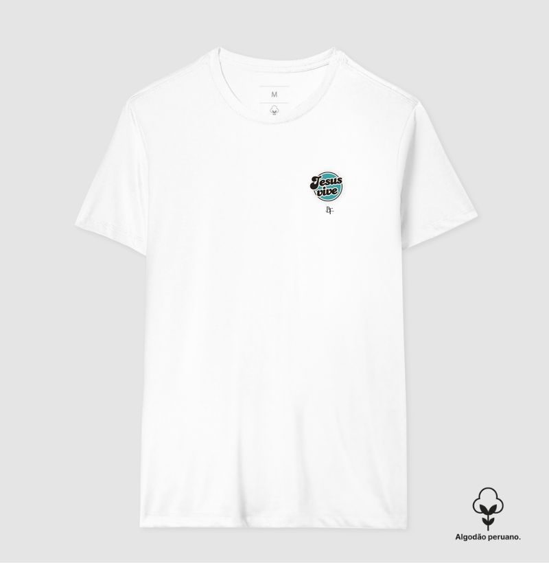 Jesus vive - Camiseta Algodão Peruano