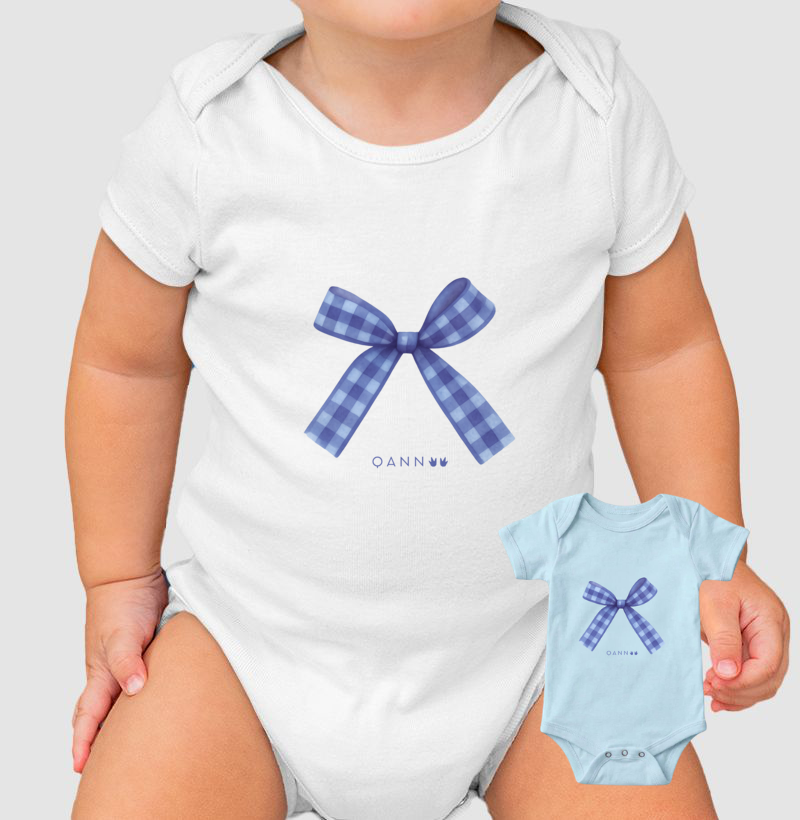 Body Infantil  — Laço Azul