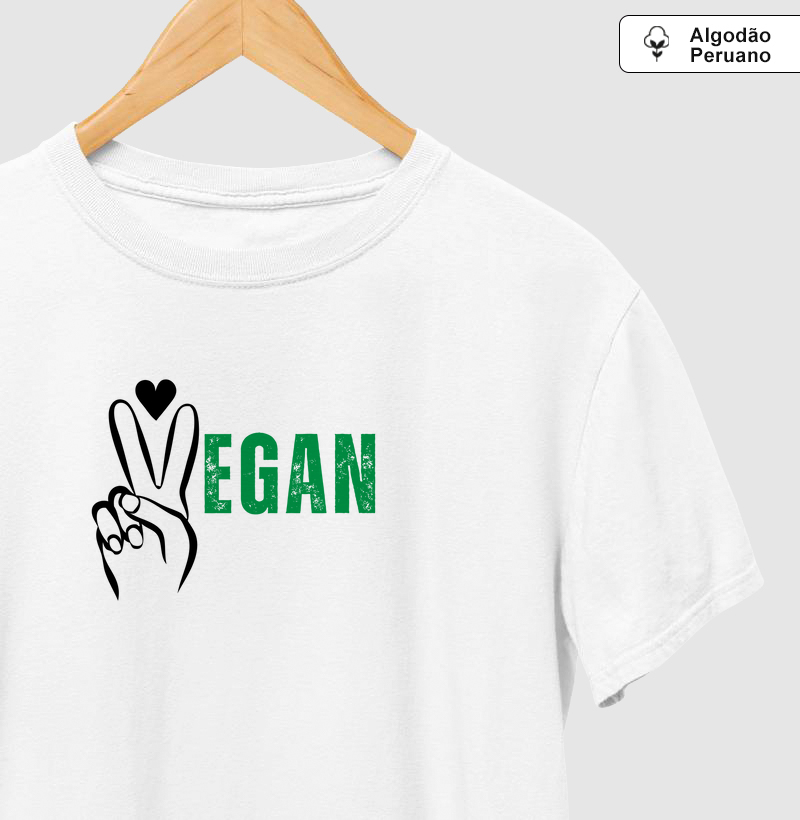 Camiseta Algodão Peruano - LOVE VEGAN