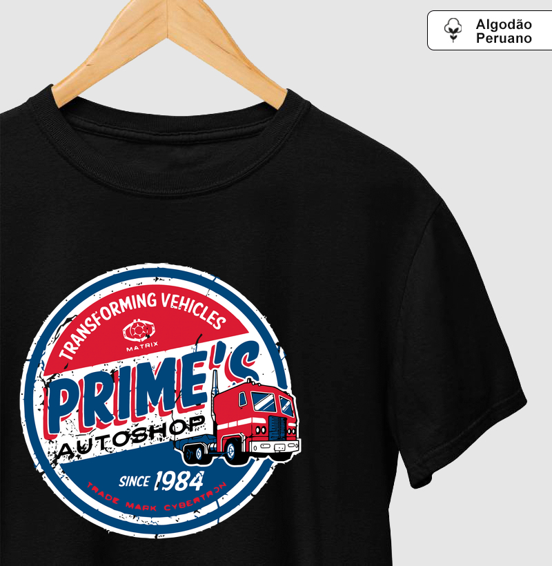 Camiseta Algodão Peruano Oficina do Prime – Desde 1984 - Camiseta Algodão Peruano
