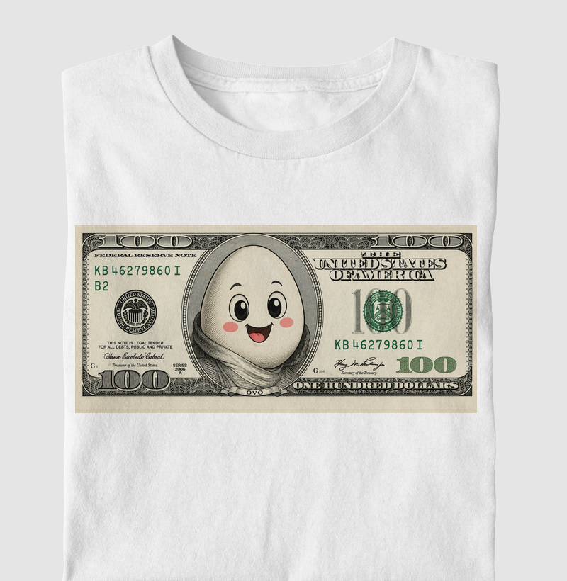 Egg Fun - Dólar Americano     - Camiseta Infantil