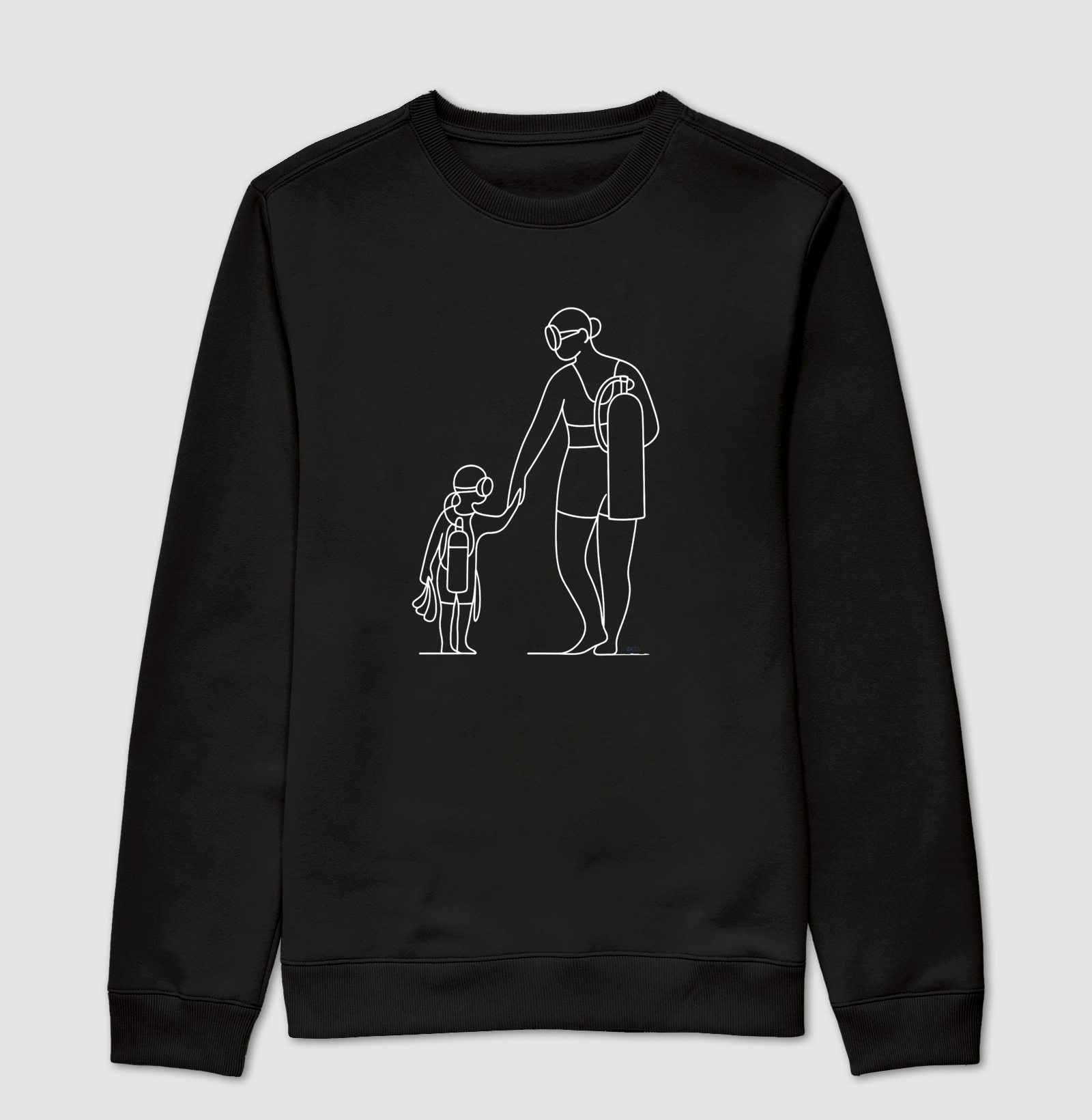 Mãe e Filho - Mergulhadores