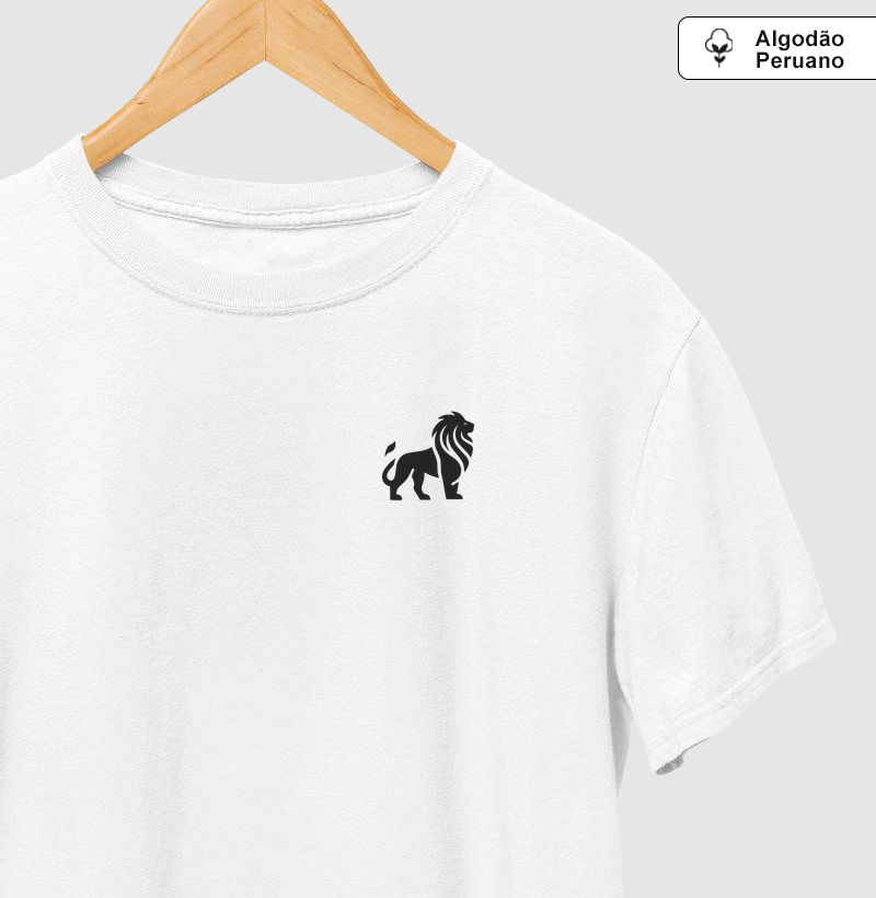 Camiseta em algodão peruano - Leão
